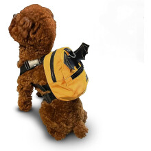 Zaino/borsa a tracolla regolabile per cani di piccola e media taglia, con tasche, ideale per attività all'aperto.