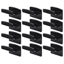 12 Pieces Hat Rack Organizer, Wall Mount Adhesive Hat Hooks for Baseball Cap Display