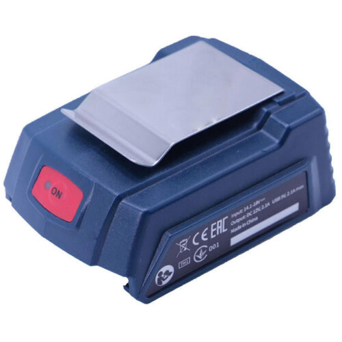USB Adapter with Light compatible with Bosch 14.4-18V Tools, GAA18-24