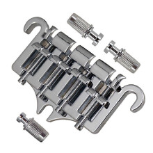 3-point 4-string bass bridge tailpiece zinc alloy bridges with saddle replacement parts compatible with Gibson E