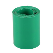 2 meter (50 mm) donkergroene PVC-krimpkous, geschikt voor 2 x 18650-batterijen.