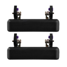 1 pair black exterior door handles, left/right, part number 8281083000, compatible with Suzuki Samurai 1986-1995
