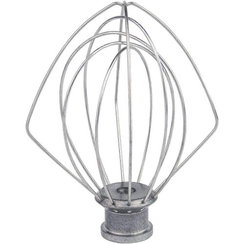 Frusta per mixer in acciaio inox conforme agli standard UE, compatibile con vari modelli KitchenAid.
