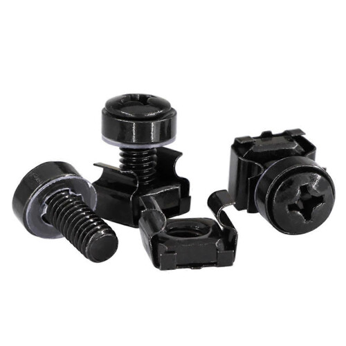50pcs M6x16mm computer rack-mount cage screws, nuts & washers compatible with rack-mount server enclosures
