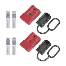 2pcs 2-4 AWG 175A Battery Power Cable Quick Connector Disconnect Kit compatible with Anderson Connectors