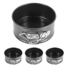4-Piece 4-Inch Mini Springform Pan Set, Non-Stick, compatible with Mini Cheesecakes, Pizzas