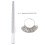 3pcs Ring Sizer Set with Finger Measuring Stick compatible with Jewelry Sizes 1