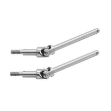 2 Pieces Metal Front Axle Drive Shaft CVD compatible with MN128 MN86 MN86S MN86K MN86KS MN G500 1/12 RC