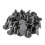 50pcs Grey Plastic Rivets, 8mm Hole compatible with Car Door Insert Flaps 1