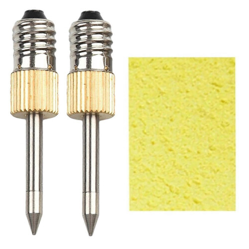 2PCS E10 Interface Soldering Iron Tips with Sponge, USB Soldering Tools