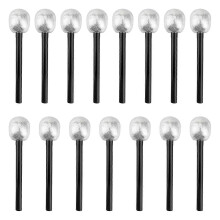 15 microphones de scène jouets argentés à paillettes, compatibles avec le cosplay, le théâtre, les accessoires de rockstar et les voitures.
