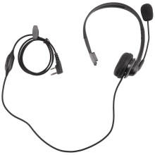 Cuffie con microfono PTT a 2 pin compatibili con KENWOOD RETEVIS BAOFENG UV5R 5R/888S