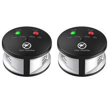2pcs Riple Rodent Repeller Ultrasonic Pest Repeller Pressure Wave Indoor for Mice Rats Spiders