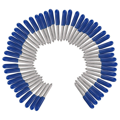 Conjunto de 50 lâminas de corte profundo de 60 graus compatíveis com Cricut Explore Air 2, Air Maker e Expression para vinil e tecido.