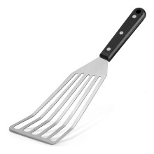 12.4 inch fish spatula, angled head design, sturdy and lightweight fish turner