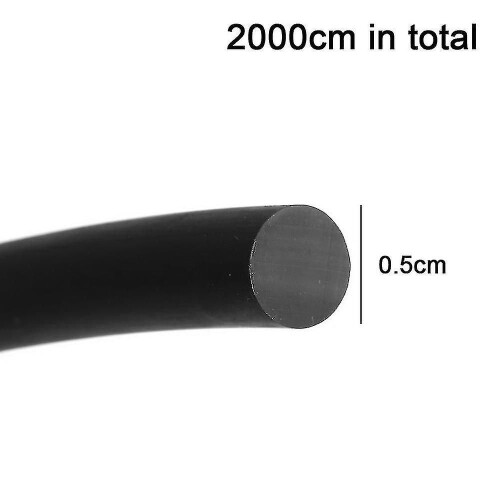5mm Diameter Black Solid Rubber Round Bar Foam Rubber Seal Weatherstrip