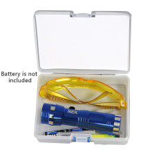 Air Conditioning Leak Detector Kit with UV Dye Fluorescent Protective Glasses for Repair Use