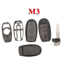2BT Smart Card Key Shell compatible with Suzuki Vitara Alivio S-Cross SX4 Swift Car Remote Emergency Key Replacement Case