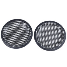 2pcs 6.5 Inch Black Metal Round Car Subwoofer Speaker Grille Cover