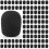 100 pezzi Griglia antivento in spugna per microfono, copri microfono nero 30mmx8mm 1