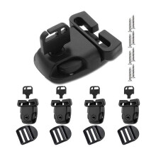 Kit de repuesto de 4 abrazaderas para tapa de jacuzzi/spa, con cierre de clip compatible con correas para tapa de jacuzzi.