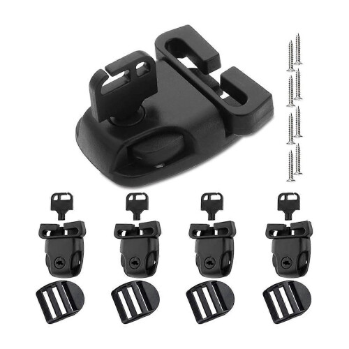Kit de remplacement de 4 loquets de fixation pour couvercle de spa, compatible avec les sangles de couvercle de spa.