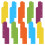 20 Insertable Plastic Bookmarks Mini Binder Dividers compatible with Planners Multicolored 1