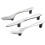 3 Silver Kitchen Cabinet Drawer Handles for Knife Fork Spoon 1