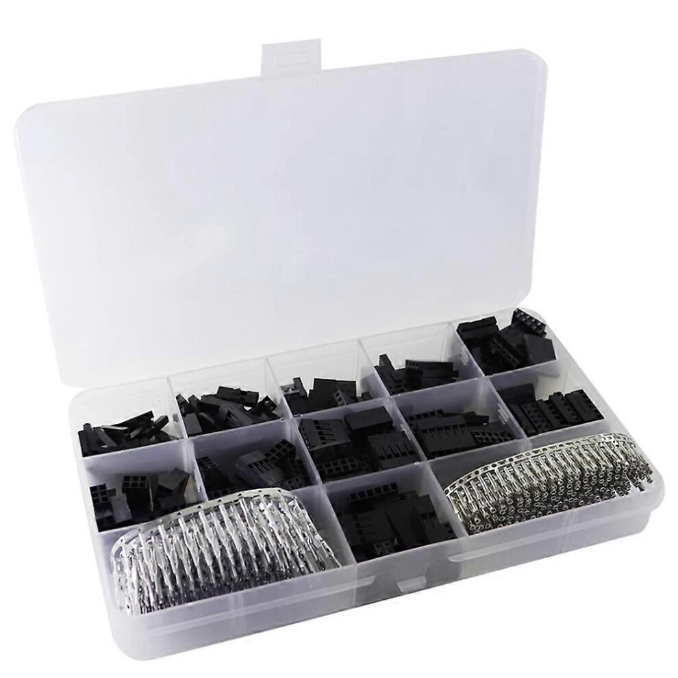 620 Pcs 2.54Mm Dupont Connectors, Jumper Wire Pin Header Housing Kit 3759816144725