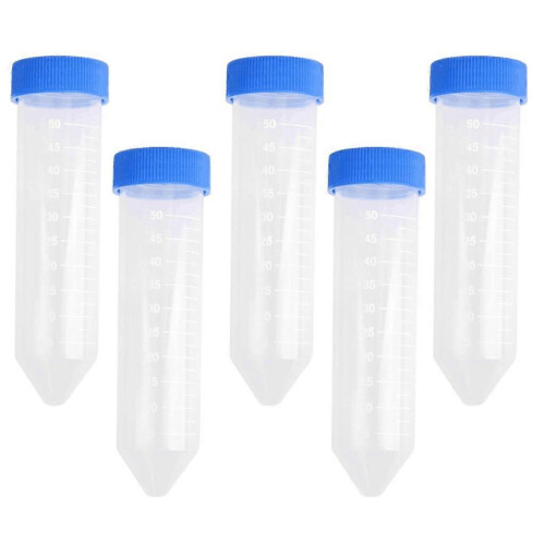 50 Pcs 50ml Plastic Centrifuge Tubes Laboratory Test Containers