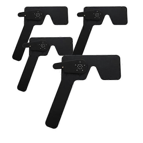 4pcs black eye-closing devices compatible with ophthalmologists, orthoptists, opticians eye testing tool