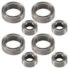 8 Pieces Ball Bearings 4x8x3mm 8x12x3.5mm compatible with HSP Himoto E18 WLtoys 1/18 RC Car Spare Parts A949 A959