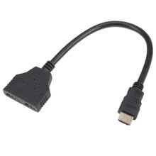 1080P HDMI mannelijk naar 2 vrouwelijk 1-in-2-uit splitterkabel adapter converter