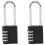 2-pack Waterproof 4-digit Resettable Outdoor Combination Lock, 6.5cm Long Hook 1