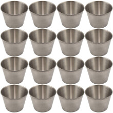24-pack Stainless Steel Commercial Condiment Sauce Cups Dipping Ramekin Cups