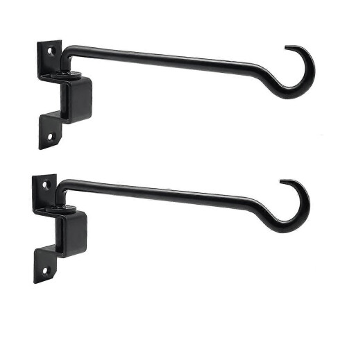 Conjunto de 2 suportes giratórios de 16 polegadas para plantas de exterior, compatíveis com cestos de flores.