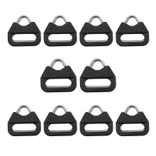 10 stuks camerabevestigingsringen, driehoekige splitringen en haken voor camerariemen, compatibel met Fujifilm, Leica, Nikon en Canon.