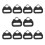 10 Pcs Camera Lug Ring Camera Strap Triangle Split Ring Hook compatible with Fujifilm, Leica, Nikon, Canon 1