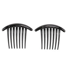 2pcs Black Fashion Plastic Hair Clips compatible with Women