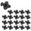20pcs Black 8mm Hole Insert Expansion Screws Panel Clips Plastic Rivet 1