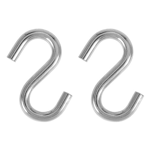 2pcs 3 inches Heavy-Duty S-Shape Hammock Utility Hooks
