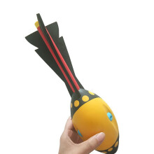 Kids Foam Throwing Rocket Toy Outdoor Whistle Ball
