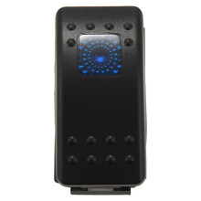 12V 20A Waterproof Blue LED SPST 3P Boat Marine On/Off Switch with Light