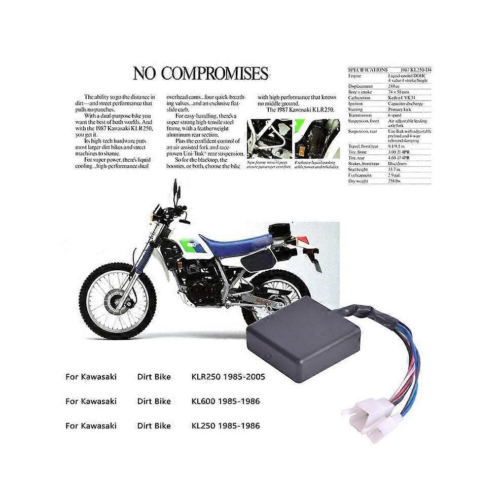 21119-1180 Ignition Box Cdi Compatible With Kawasaki Dirt Bike Kl250 Kl600 Klr250 1985-2005 3113930578857