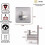 Stainless Steel Wall Hooks, Coat, Hat, Towel, Robe Rack 2