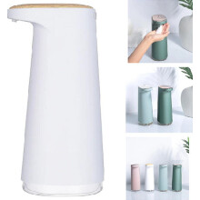 Automatische zeepdispenser, afwasmiddeldispenser, 450 ml, USB oplaadbaar, IPX4, wit