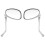 Universal Chrome Motorcycle Handlebar Mirrors, 10mm Diameter 2