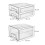 Fruit Vegetable Storage Container with Drainer, Fridge Organizer Keep Fresh Box 5