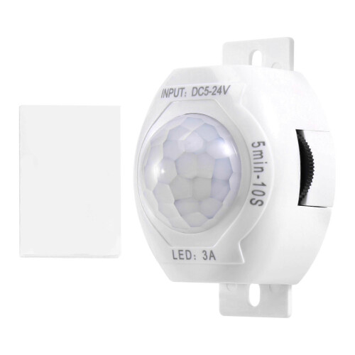 PIR Infrared Motion Sensor Detector DC 5-24V Auto On Off Timer Switch for Home LED Light 2