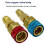 R1234YF Adapter, R134a to R1234yf Quick Coupler Conversion Kit, High Low Side 2